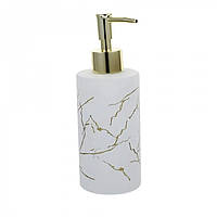 Диспенсер дозатор скляний для рідкого мила White Wave 350мл