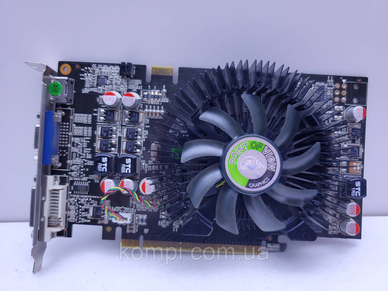 Відеокарта Point of View GeForce 9800GT 1GB (GDDR3,256 Bit,PCI-Ex,Б/у), фото 1
