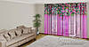 Фото Тюль "Малинові квіткові ламбрекени" - будь-який розмір. Читаємо опис!, фото 2