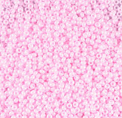 Бісер чеський Preciosa 16172, крейдяний глянсовий, рожевий (10 г)