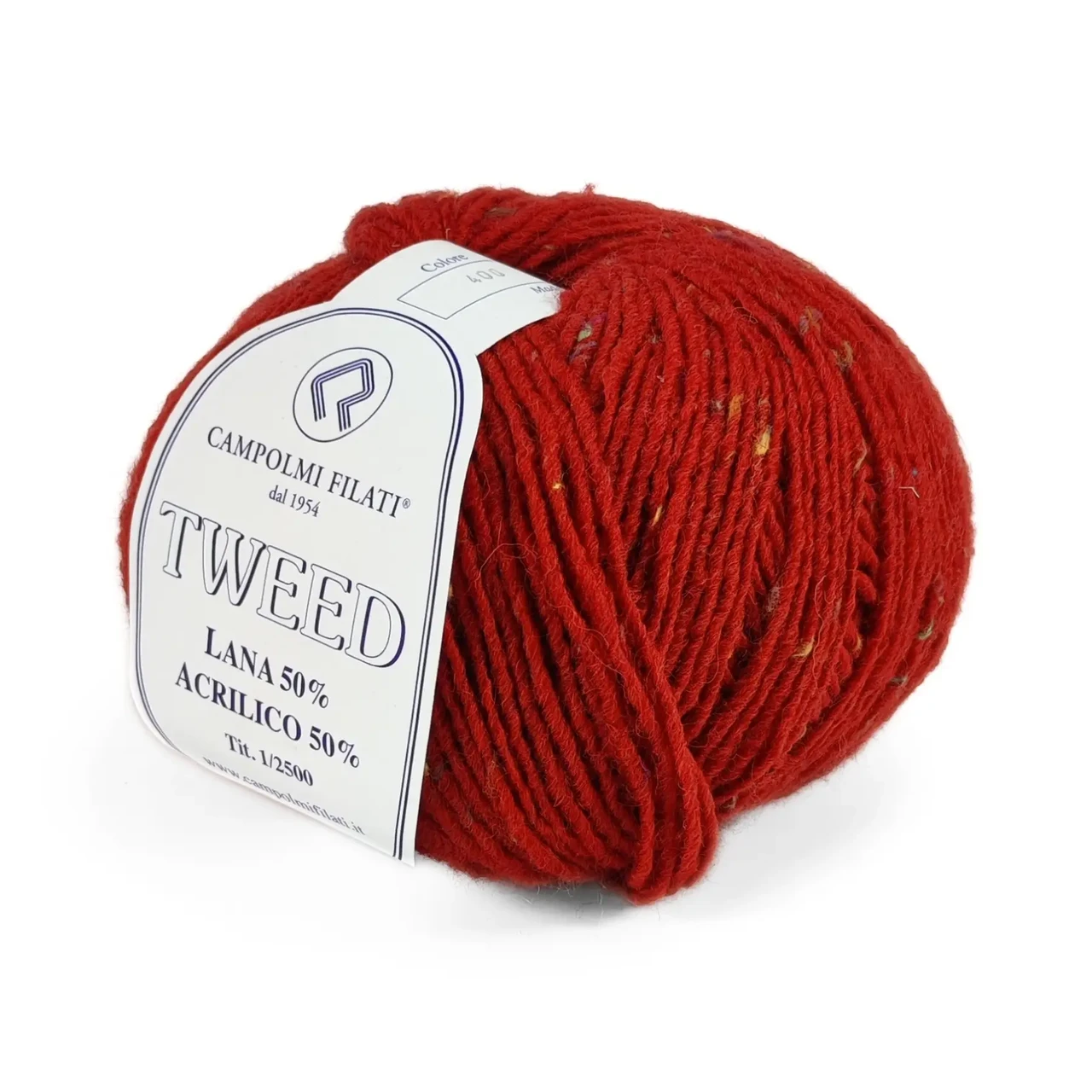 ПРЯЖА твід TWEED/ТВІД, теракотовий 400