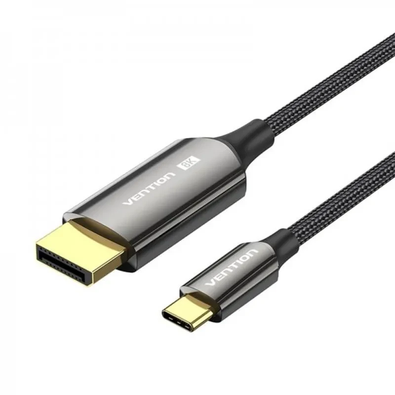 Відео-кабель Vention CRFBD USB Type-C (тато) - DisplayPort (тато), 0.5 м Black