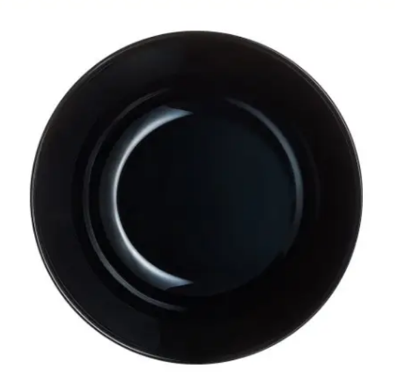 Тарілка Luminarc обідня склокерамічна Zelie Black 250мм чорна V7145, фото 1