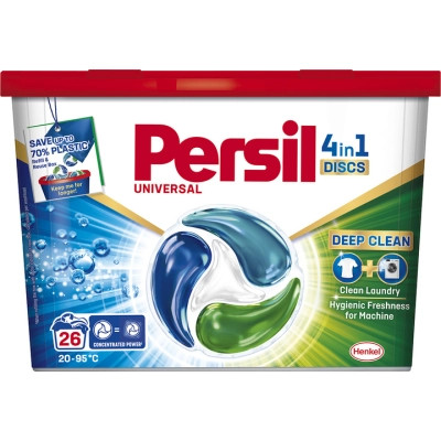 Капсули для прання Persil 4in1 Discs Universal Deep Clean 26 шт. (9000101599466), фото 1