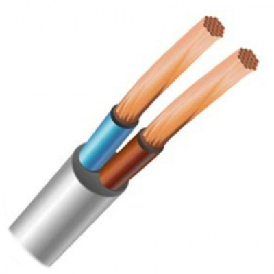 Кабель силовий ЗЗЦМ 2х0.75 кв.мм гнучкий, 100м (ПВС 2x0,75 ECG), фото 1