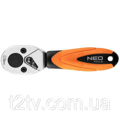 Тріскачка Neo Tools 1/4", 105 мм, CrV, 48 зубців (08-512)