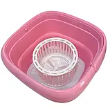 Ультразвукова портативна складана пральна машина 2в1 з відром Mini Folding Washing Machine міністилка, фото 10