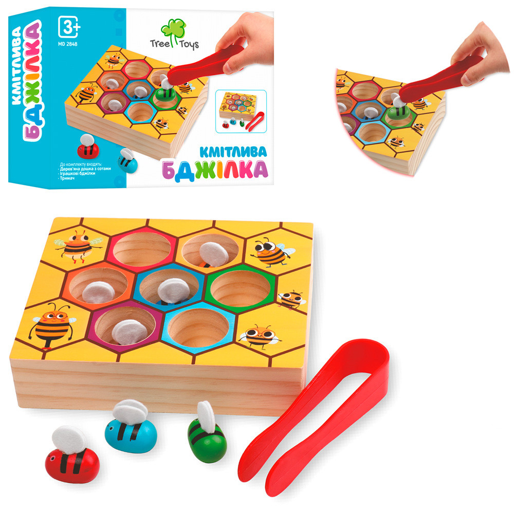 Дерев'яна іграшка Tree Toys Гра Кмітлива бджілка арт. MD 2848