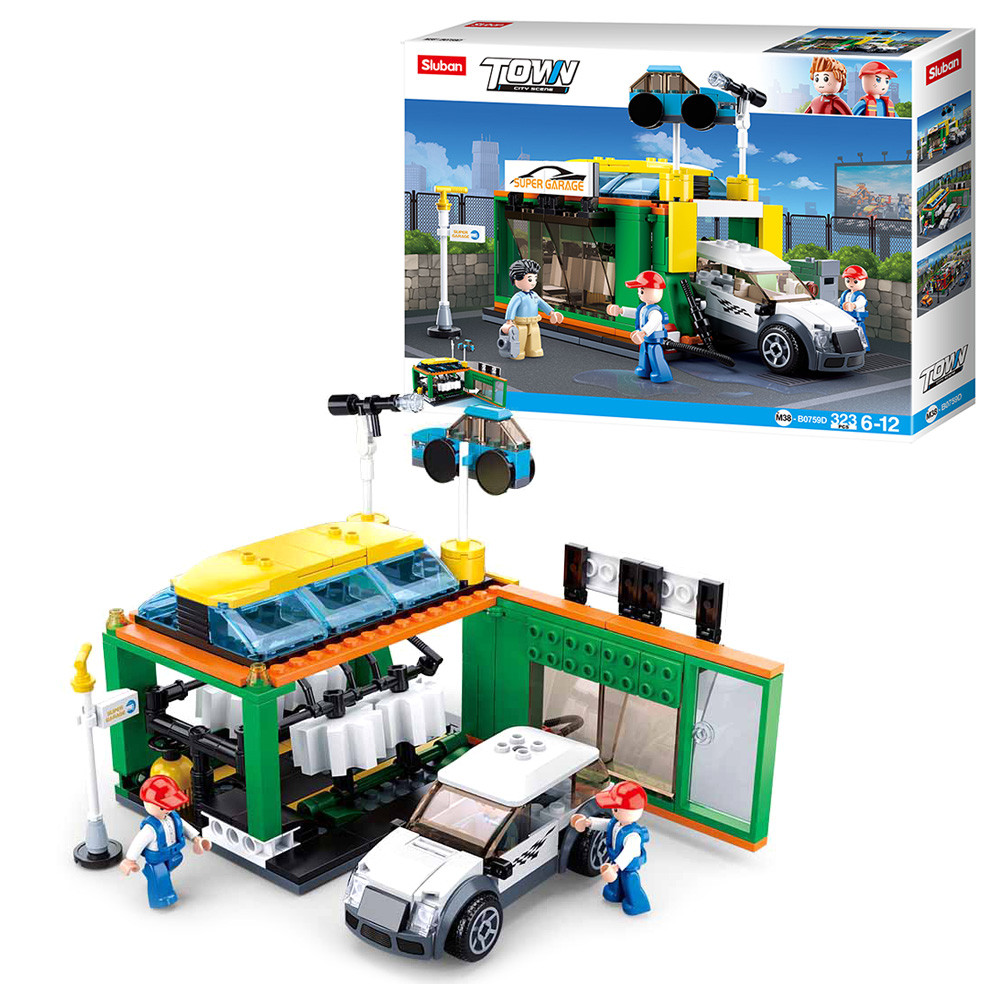 Конструктор SLUBAN M38-B0759D "Town": Автомийка, фото 1