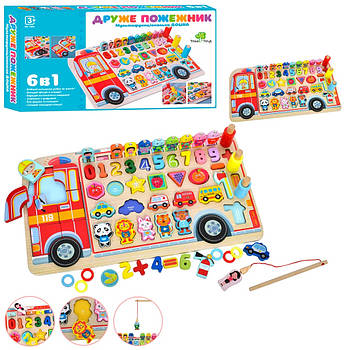 Дерев'яна іграшка Tree Toys багатофункціональна дощечка MD 1960