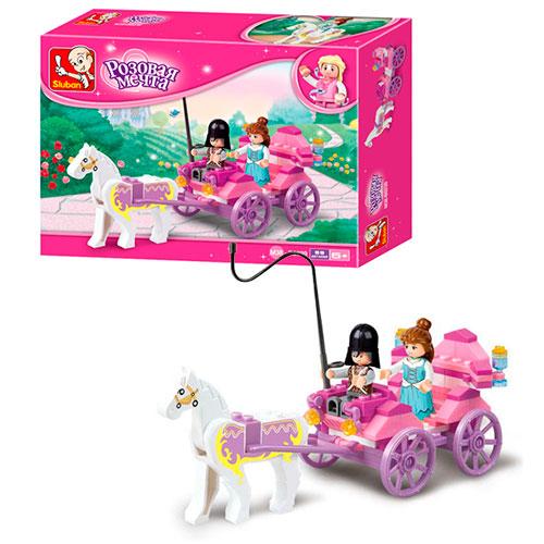 Конструктор SLUBAN "Рожева мрія" Карета принцеси M38-B0239, фото 1