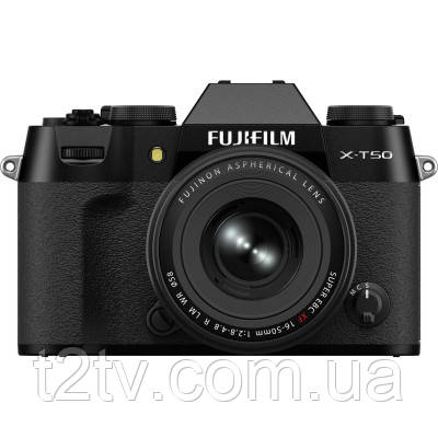 Цифровий фотоапарат Fujifilm X-T50 + XF16-50mmF2.8-4.8 R LM WR Kit Black (16828478), фото 1