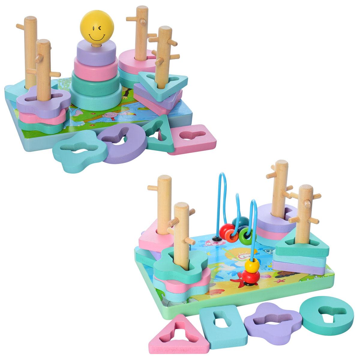 Дерев'яна іграшка Геометрика Tree Toys в асортименті MD 2112, фото 1