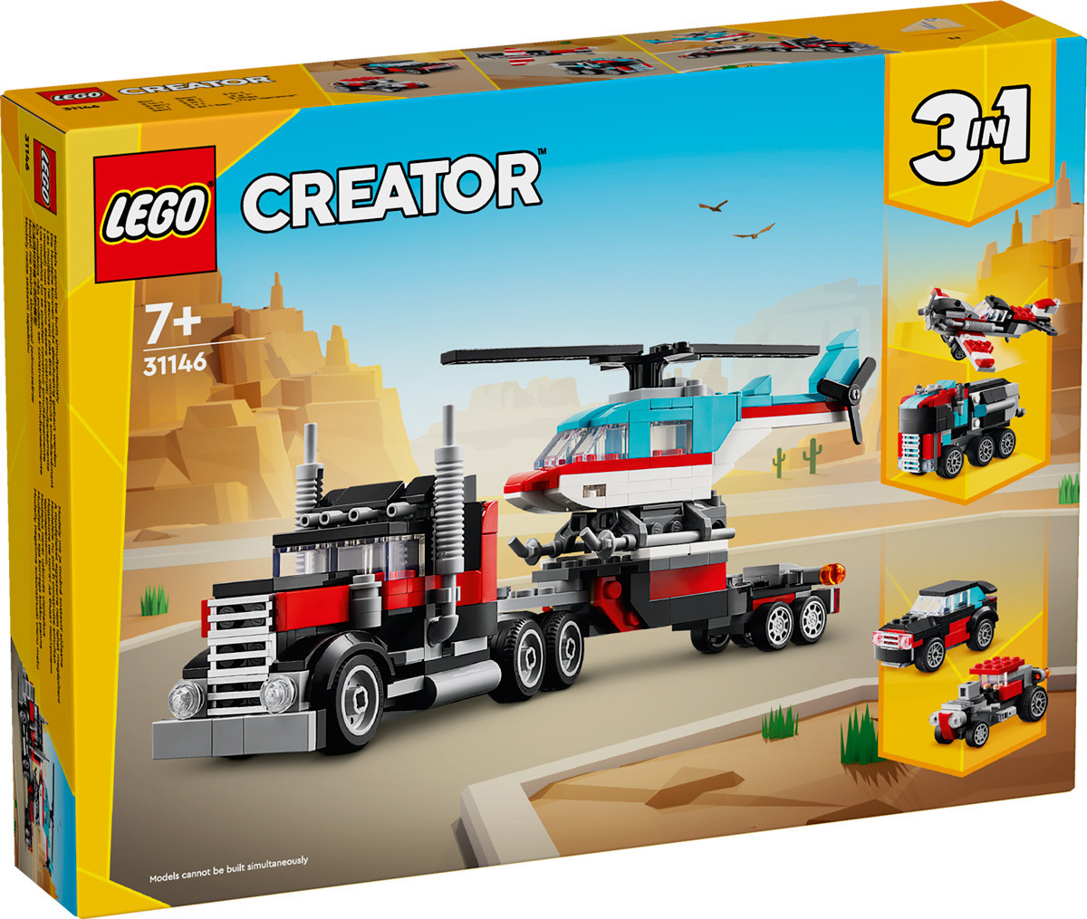 Конструктор LEGO Creator Бортова вантажівка з гелікоптером
