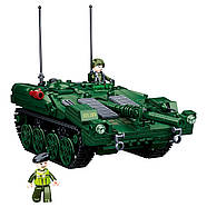 Конструктор SLUBAN Model Bricks Бойовий танк STRV 103 M38-B1010, фото 2