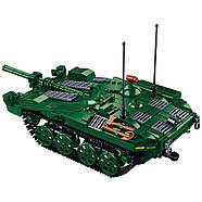 Конструктор SLUBAN Model Bricks Бойовий танк STRV 103 M38-B1010, фото 3