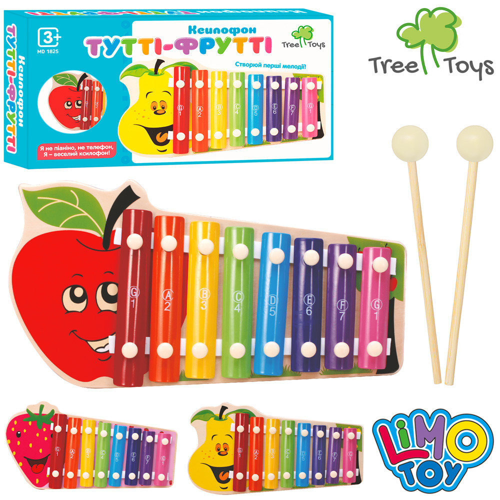 Ксилофон Tree Toys Тутті-фрутті в асорт. арт. MD 1825