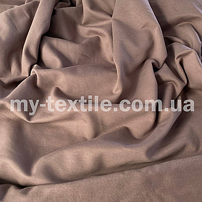 Двонитка тканина трикотажна хб Туреччина 240 grm 180 см Кава з молоком