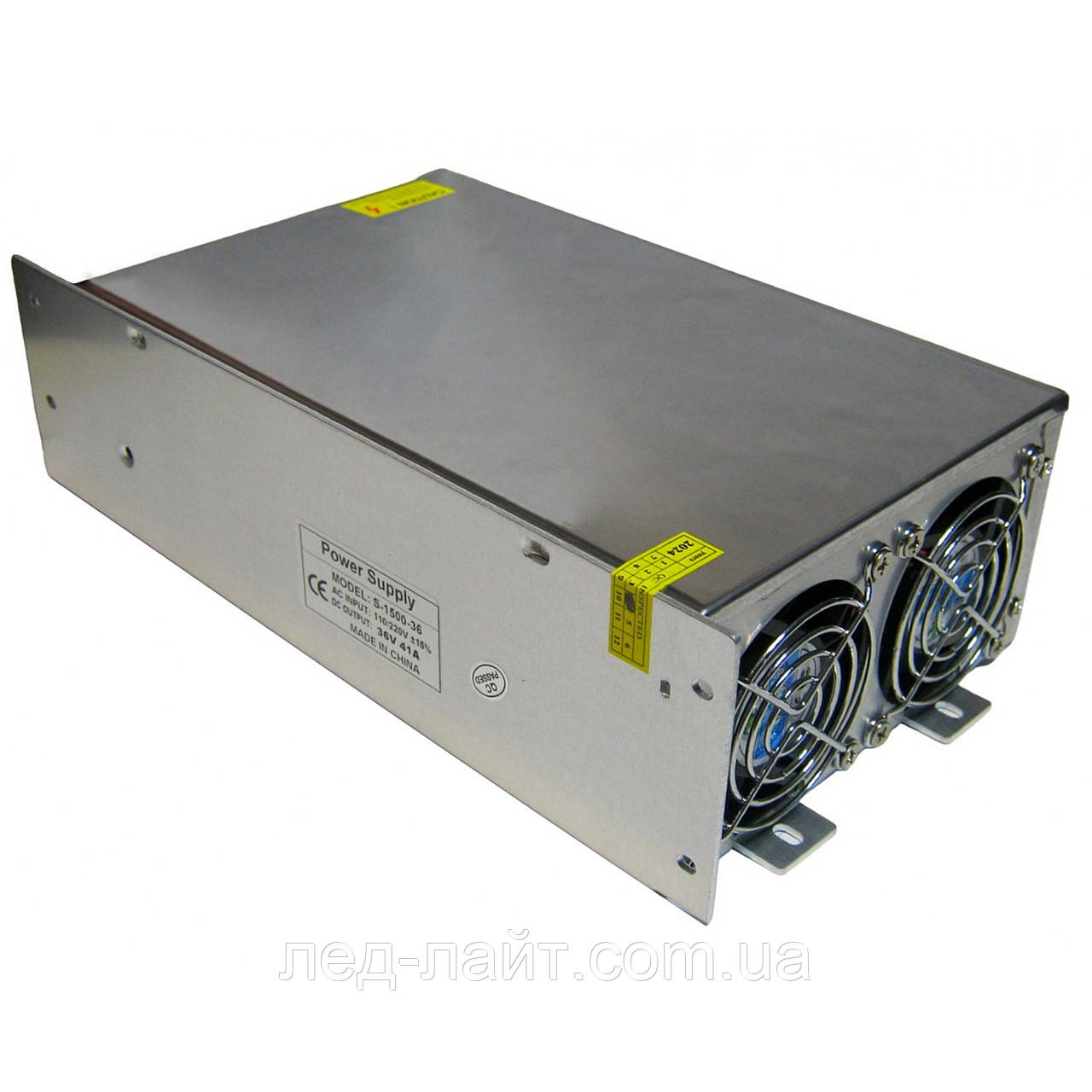 Блок живлення 36V 41.6A 1500W у перфорованому корпусі