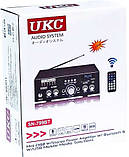 Підсилювач UKC SN-799BT — Bluetooth, USB,SD,FM, MP3! Караоке 2х канальний ORG, фото 6