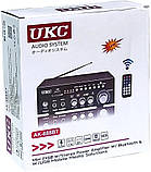 Підсилювач UKC AK-688BT — Bluetooth, USB,SD,FM, MP3! Караоке 2х канальний ORG, фото 6