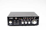 Підсилювач UKC AK-688BT — Bluetooth, USB,SD,FM, MP3! Караоке 2х канальний ORG, фото 10