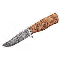 Ніж мисливський Grand Way DKY002 дамаск (Satin Finish,дерево, чохол cordura)