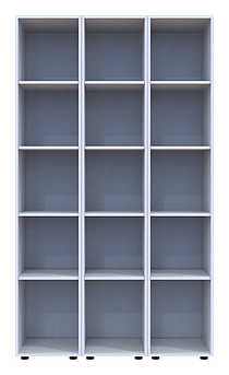 Комплект пеналів для одягу Doros Гелар (3 шт.) 117х49,5х203,4 см 3 Дзеркала/Білий (DRS-011124)+