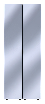 Комплект пеналів для одягу Doros Гелар (2 шт.) 78х49,5х203,4 см 2 Дзеркала/Графіт (DRS-011125)+