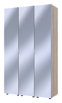 Комплект пеналів для одягу Doros Гелар (3 шт.) 117х49,5х203,4 см 3 Дзеркала/Дуб сонома (DRS-011128)+
