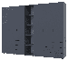 Комплект шаф для одягу Doros Гелар (3 шт.) 270,6х49,5х203,4 см Графіт (DRS-011161)+, фото 4