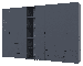 Комплект шаф для одягу Doros Гелар (3 шт.) 309,4х49,5х203,4 см Графіт (DRS-011163)+, фото 4