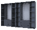 Комплект шаф для одягу Doros Гелар (3 шт.) 309,4х49,5х203,4 см Графіт (DRS-011163)+, фото 5