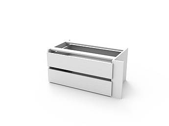 Блок ящиків для шафи-купе Doros L-Caiser Білий 87,6х50х55 см (DRS-011276)+