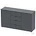 Комод у спальню Doros Рон 5 140х38х81 см Графіт (DRS-011301)+, фото 2