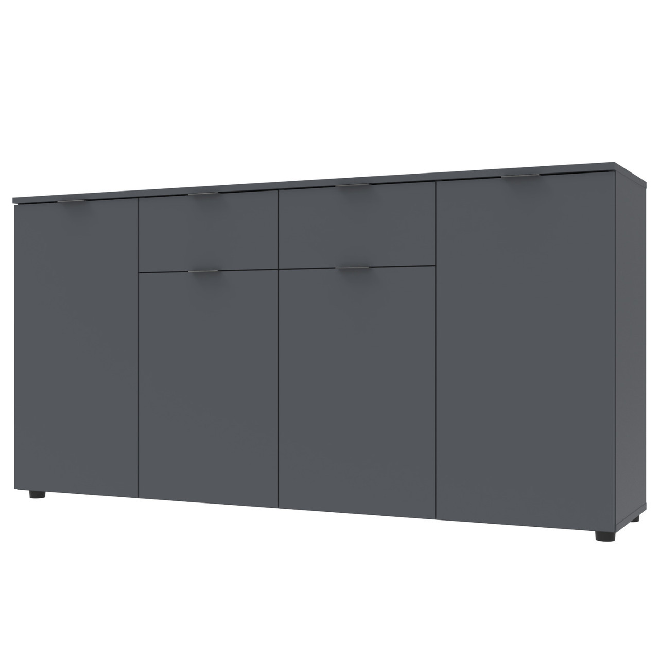 Комод у вітальню Doros Рон 7 160х38х81 см Графіт (DRS-011305)+
