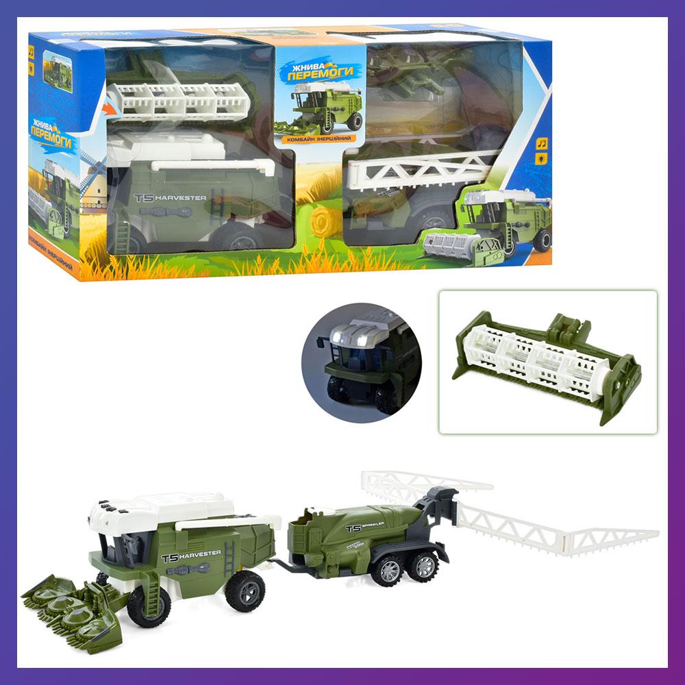Дитяча машинка Комбайн Limo Toy 4948 інерційна рухомі деталі, фото 1