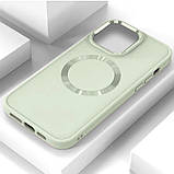 TPU чохол Bonbon Metal Style with MagSafe для Apple iPhone 14 Pro Max (6.7") Білий / White, фото 3