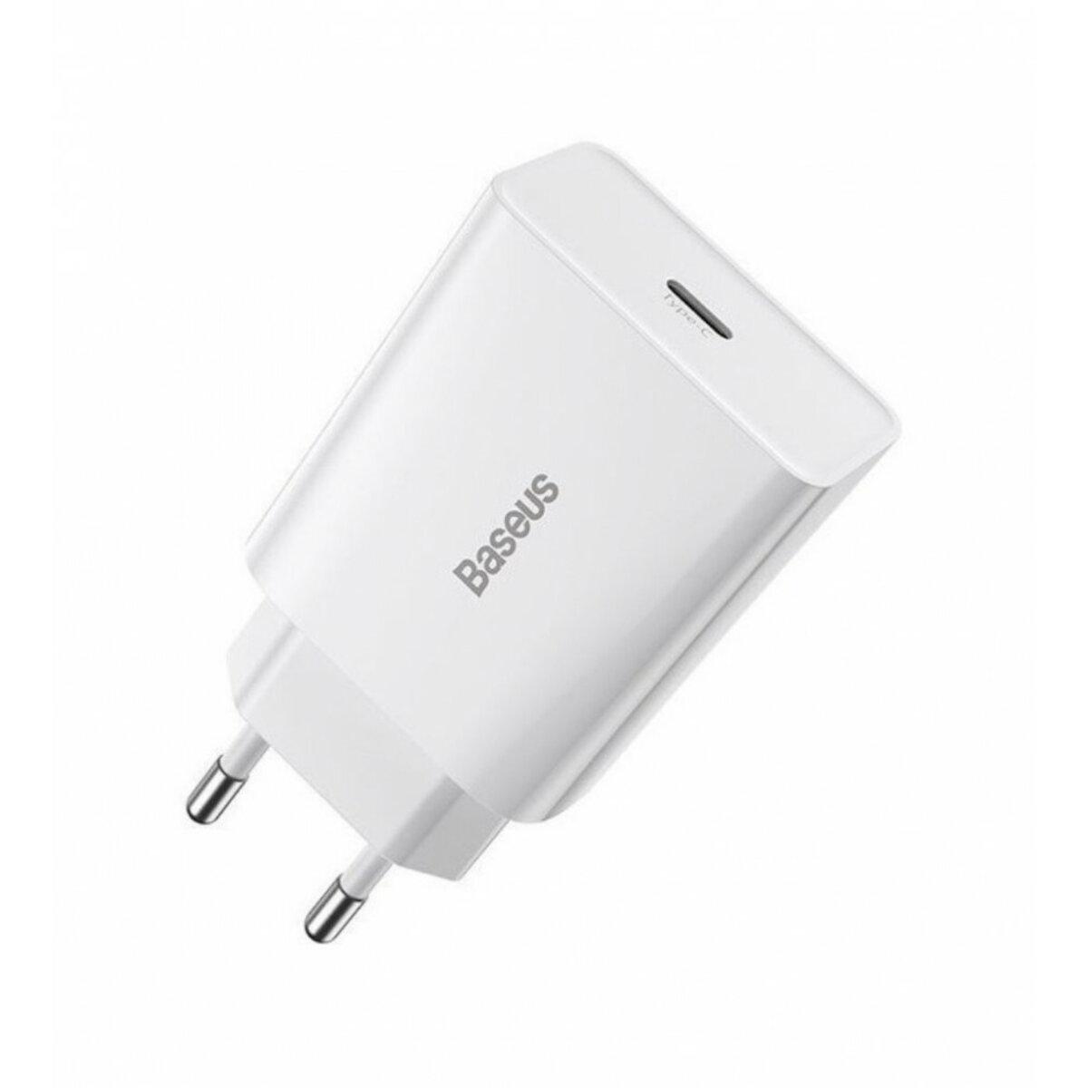 Мережевий зарядний пристрій Baseus Speed Mini Quick Charger 1C 20W EU White