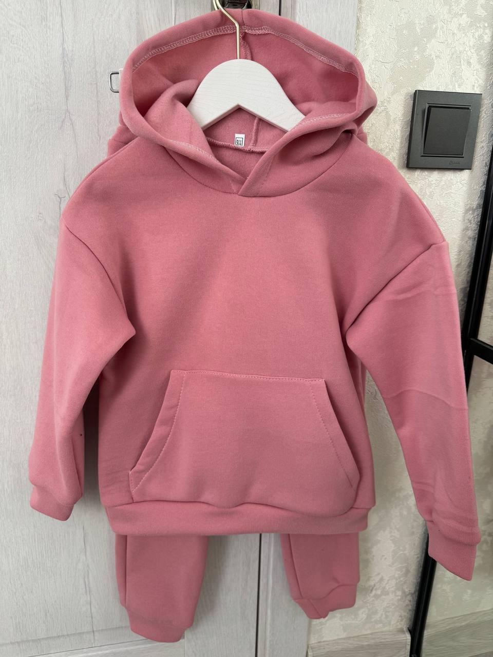 Дитячий теплий костюм тринитка на флісі, фото 1