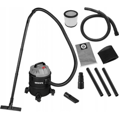 Пилосос будівельний Graphite 1200Вт, 18кПа, 20л, 220В/1200В (59G614), фото 1