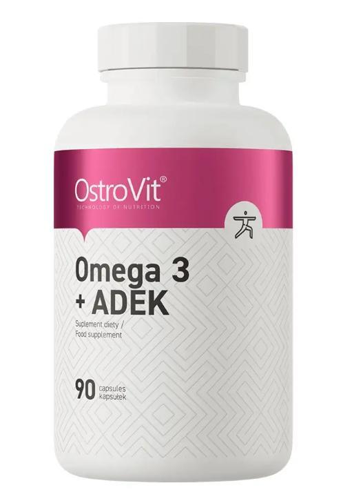 Комплекс OstroVit Omega 3 + ADEK 90 капсул