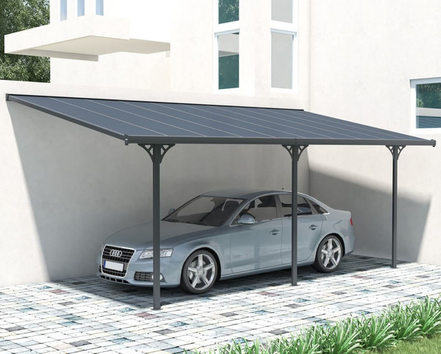 Навіс для авто та тераси Hardmaster Atlanta 6x3 м Cold Grey