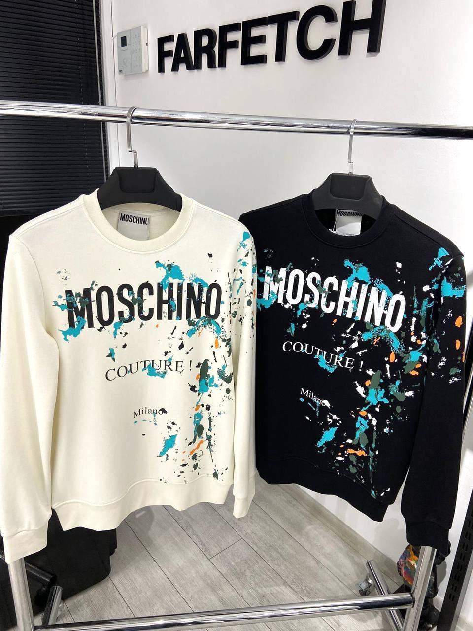 Чоловіча кофта світшот MOSCHINO D12211 біла
