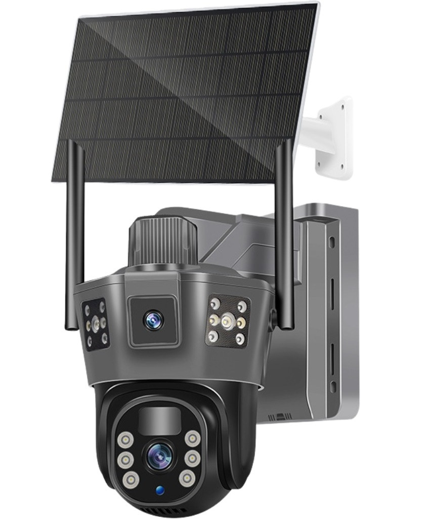 IP-камера TP18 4G 2.0 Мп із віддаленим доступом вулична із сонячною панеллю (v380), фото 1