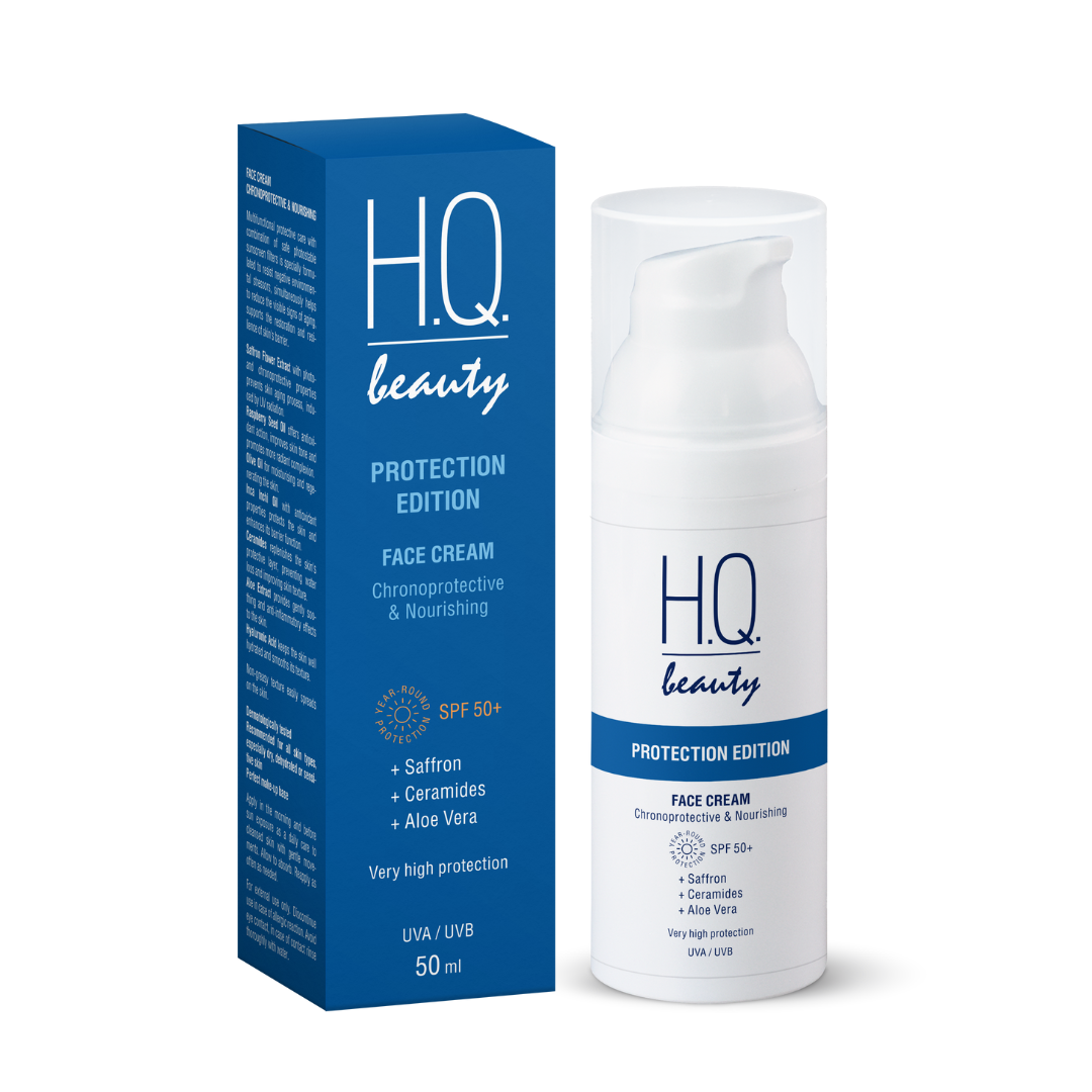 Крем хронозахист та харчування для обличчя SPF +50 H.Q.Beauty Protecrion Edition 50мл