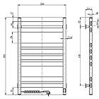 Рушникосушка Ellipse 500x800 Sensor ліва (чорний муар) 12-245153-5080, фото 5
