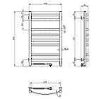 Сушарка для рушників електрична Navin Avalon 480х800 Sensor ліва, біла, фото 9