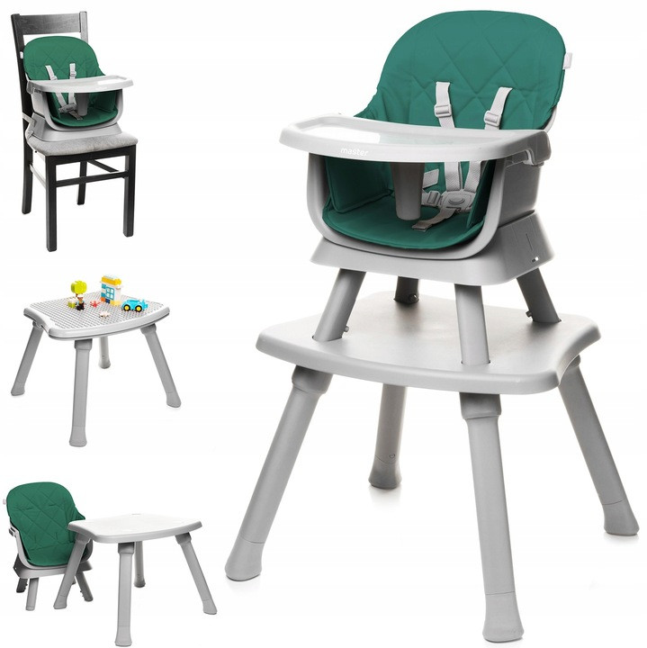 Дитячий стільчик для годування 4BABY 97 x 58 x 58 cm MASTER23-GREEN