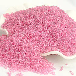 Бісер Профарбований 2 мм 50 г Рожевий світлий